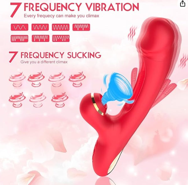Vibrator Sex Toys For Women - 3IN1 Red Rabbit Vibrators Adult Toys