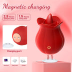 Women's Rose Tongue Licking Device Simulation Electric Silicone Tongue Sex Toys