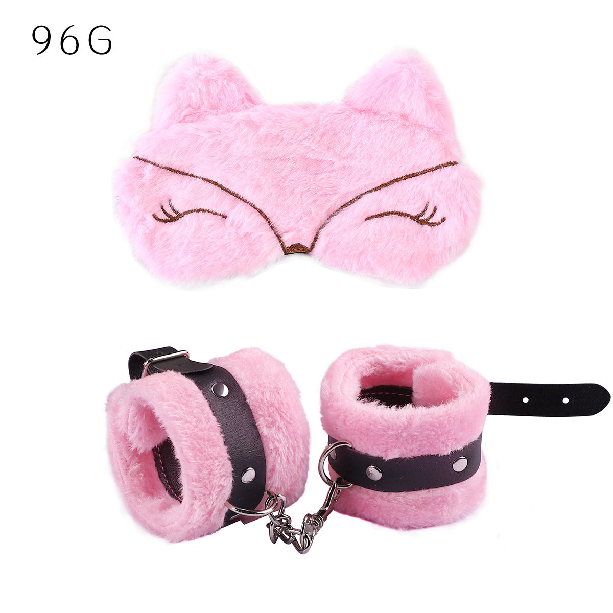 Couple's Product Plush Eye Mask Handcuffs Main image