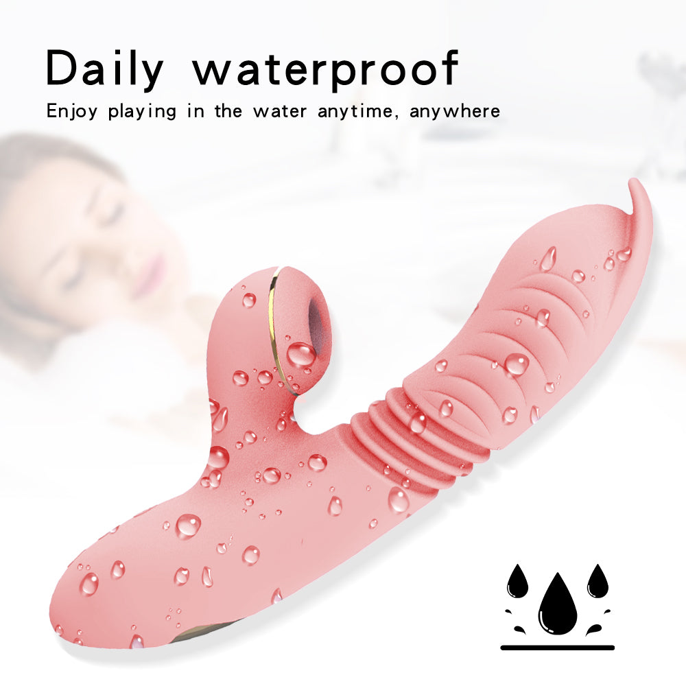 Vibrator- G-Spot Vibrators Clit Vagina Vibrator- Thrusting Vibrating Dildo Nipple Sex- Toy For Adults Women Masturbator- Main image