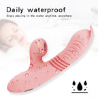 Vibrator- G-Spot Vibrators Clit Vagina Vibrator- Thrusting Vibrating Dildo Nipple Sex- Toy For Adults Women Masturbator-