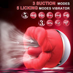 Rose Sex Toys Vibrator For Women - Adult Toys With 10 Vibrating & 10 Tongue Licking Modes