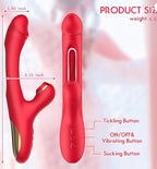 Vibrator Sex Toys For Women - 3IN1 Red Rabbit Vibrators Adult Toys