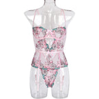 Women's Fashion Temperament Lace Mesh Bodysuit