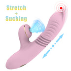 Vibrator- G-Spot Vibrators Clit Vagina Vibrator- Thrusting Vibrating Dildo Nipple Sex- Toy For Adults Women Masturbator-