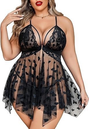 Plus-size Mesh Sexy Lingerie For Women