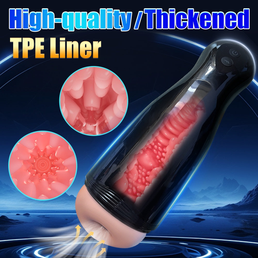 Penile Endurance Exercise Device With Headphones, Capable Of Speech, 10 Frequency Vibration, Stimulator, Simulated Vaginal Stimulator,  Toy Secondary image