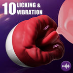 Rose Sex Toys Vibrator For Women - Adult Toys With 10 Vibrating & 10 Tongue Licking Modes