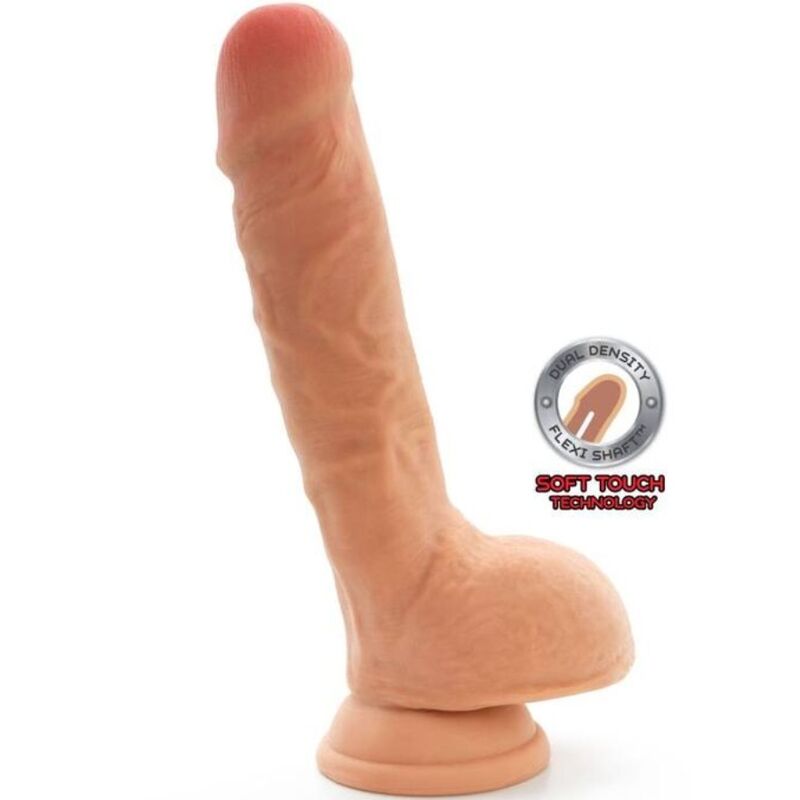 GET REAL - DUAL DENSITY DILDO 25,5 CM BALLS SKIN Secondary image