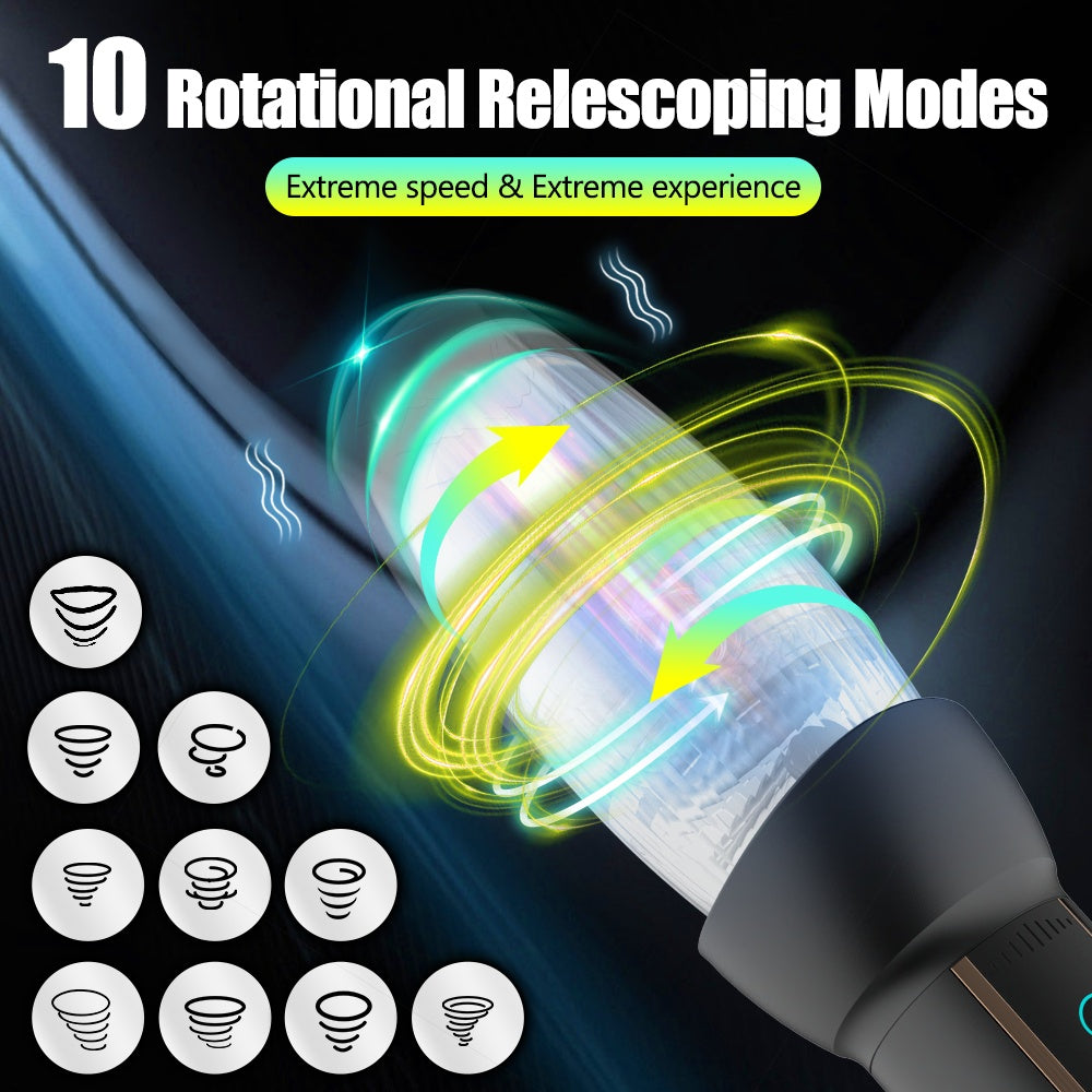 Electric Automatic Enlargement  For Men Erection With With 10 Vibration, 8 Thrusting & Rotating Patterns Male