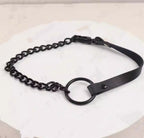 PU Leather Fetish Collar Gothic Rave Sexy Women's Harness Co