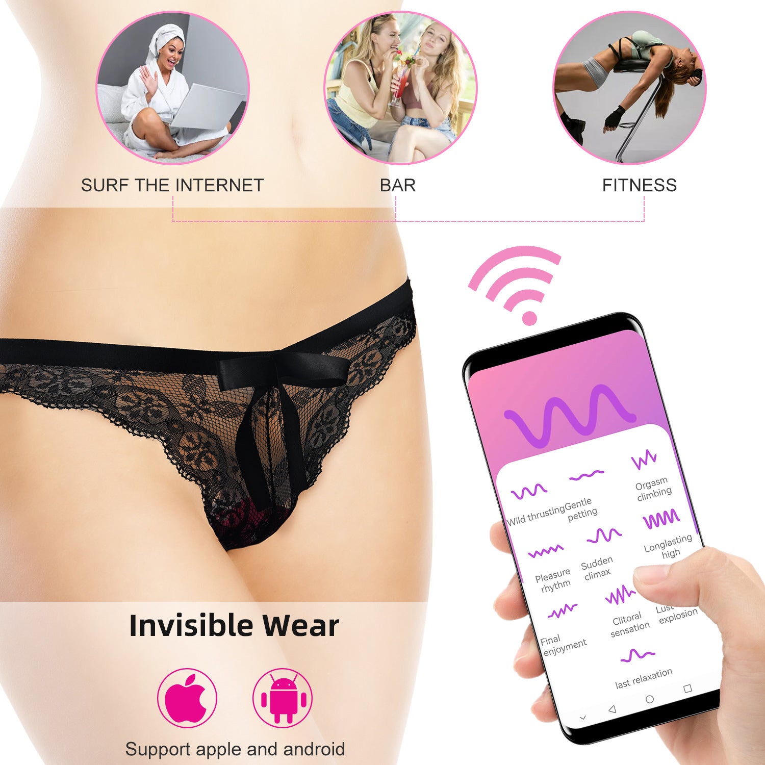 Wireless Remote Control 10-frequency Underwear Wear Vibrators Main image