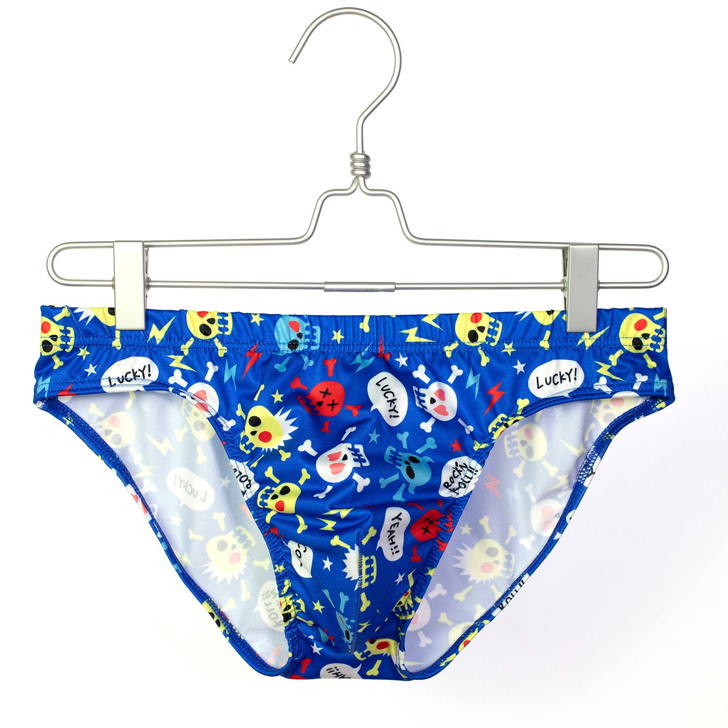 Personalized Print Skull Men's Briefs Men's