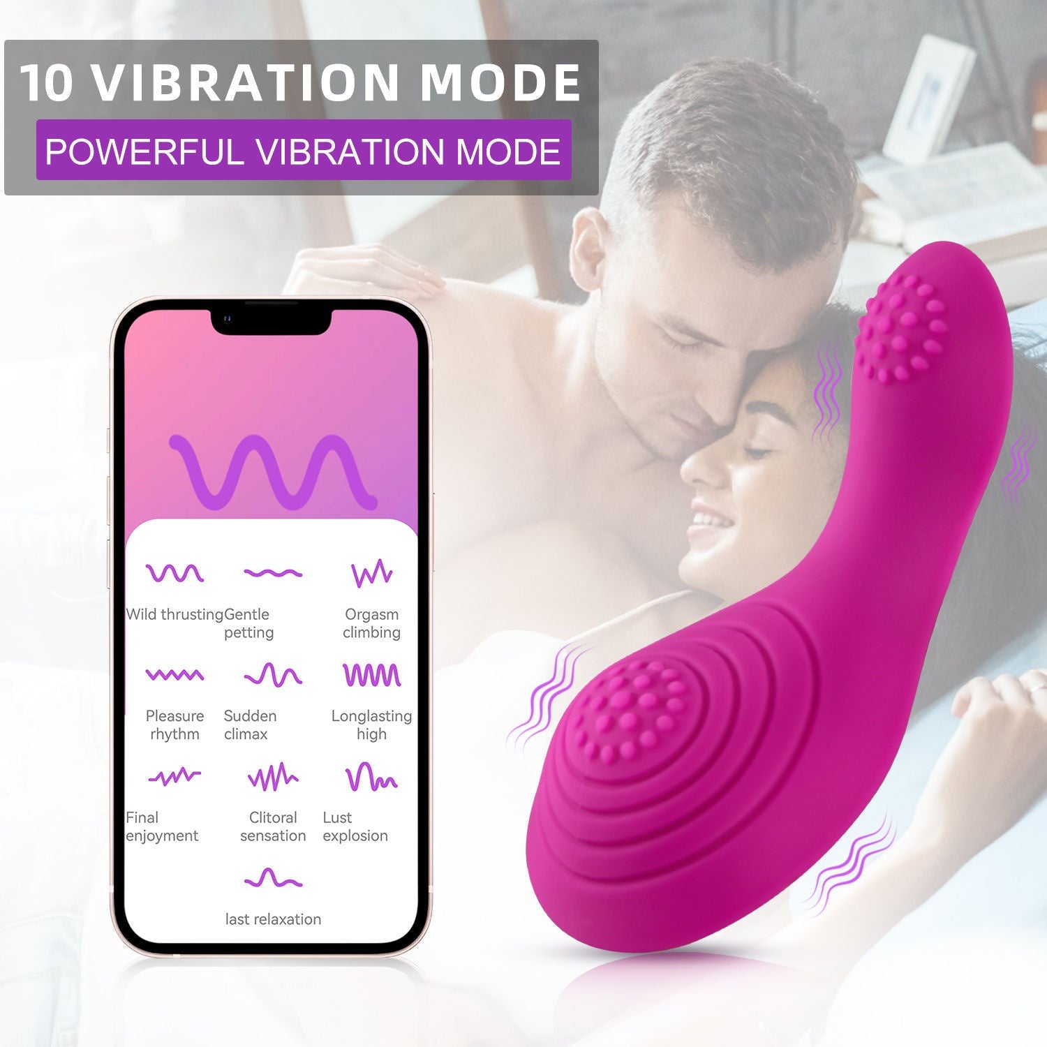 Wireless Remote Control 10-frequency Underwear Wear Vibrators Secondary image