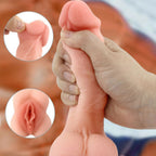 Dildo For Men Women Gay Toy Realistic 8 Inch Silicone G Spot Massager With Egges