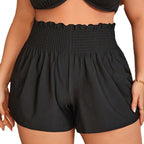 Plus Size Swimsuit Women's Mesh Four Corners
