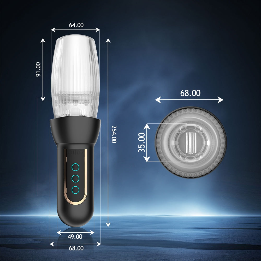Electric Automatic Enlargement  For Men Erection With With 10 Vibration, 8 Thrusting & Rotating Patterns Male