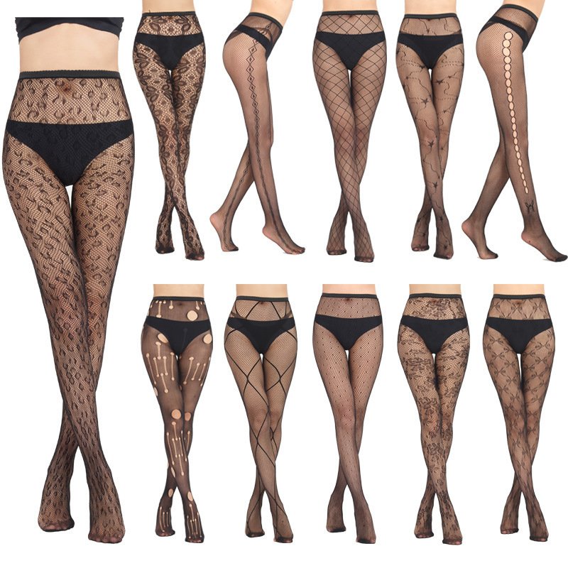 Stockings Jacquard Net Pants Hollow Temptation Fishnet Stockings Bottoming Pantyhose