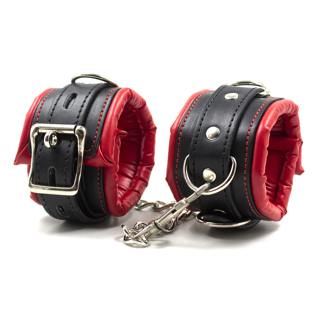 Leather Handcuffs Restraint Strap Toy 1 Leather Handcuffs Restraint Strap Toy