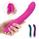 Dildo vibrator designed for powerful internal and external stimulation, featuring adjustable vibration settings.