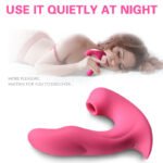 Sucking vibrator designed for intense clitoral suction and powerful vibrations