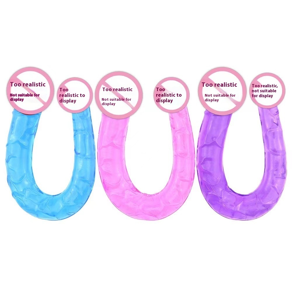 Double Dildo Dragon Dildo – Transparent Crystal Silicone Pleasure Toy 1 Double Dildo Dragon Dildo